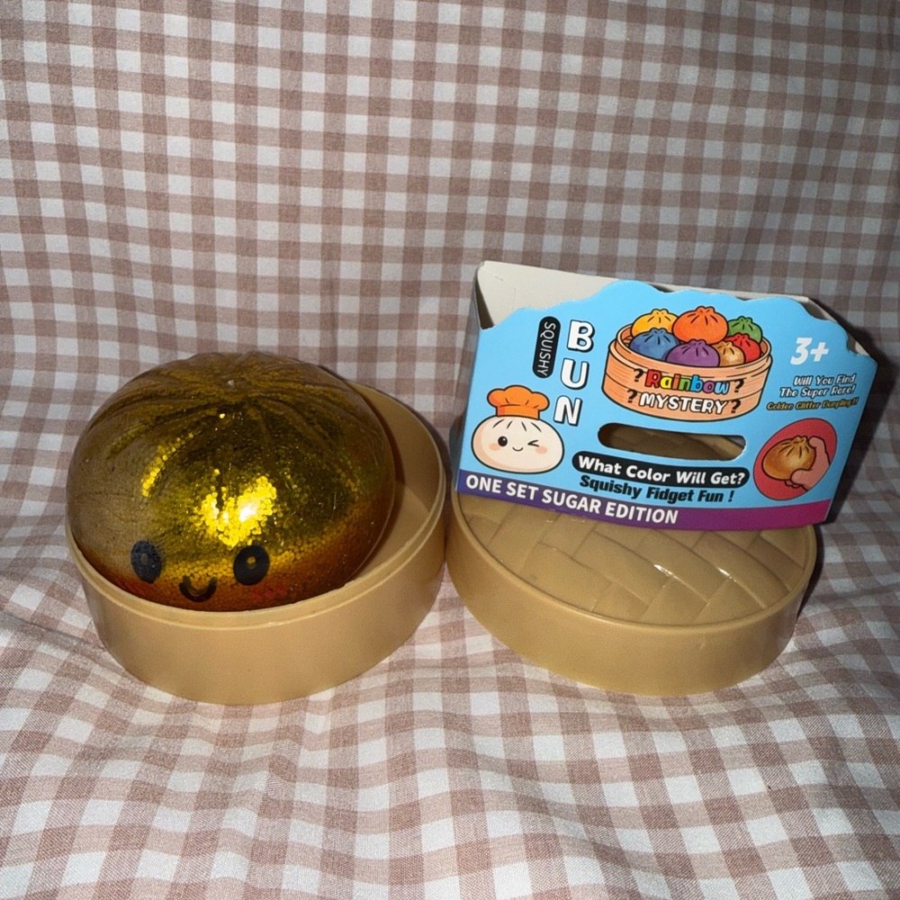 RARE Gold Dumpling Squishy Toy - Brand New